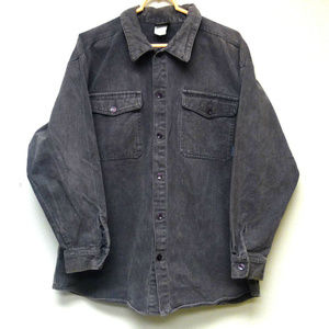Vintage Wave Rave Button Front Long Sleeve USA
